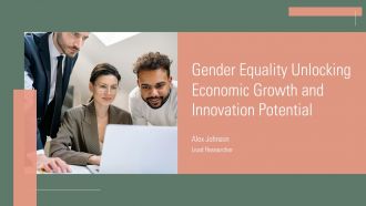 Gender Equality Unlocking Economic Growth And Innovation Potential PPT Summary ACP