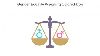 Gender Equality Weighing Colored Icon In Powerpoint Pptx Png And Editable Eps Format