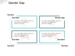 Gender gap ppt powerpoint presentation layouts graphics cpb