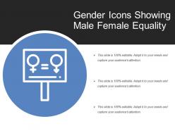 Gender icons showing male female equality