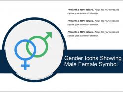 Gender icons showing male female symbol