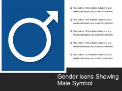 Gender icons showing male symbol