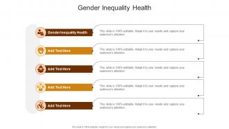Gender Inequality Health In Powerpoint And Google Slides Cpb