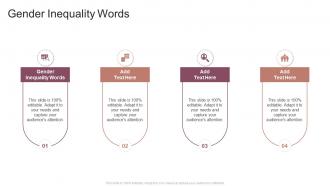 Gender Inequality Words In Powerpoint And Google Slides Cpb