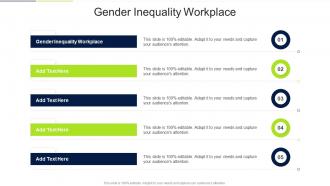 Gender Inequality Workplace In Powerpoint And Google Slides Cpb
