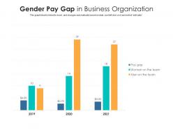 Gender pay gap in business organization