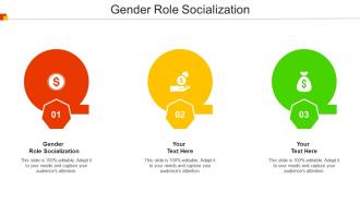 Gender Role Socialization Ppt Powerpoint Presentation Infographics Example Cpb