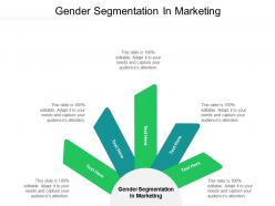 Gender segmentation in marketing ppt powerpoint presentation infographic template graphics tutorials cpb