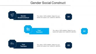 Gender Social Construct Ppt Powerpoint Presentation Gallery Inspiration Cpb