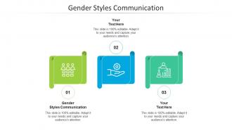 Gender styles communication ppt powerpoint presentation layouts graphics design cpb