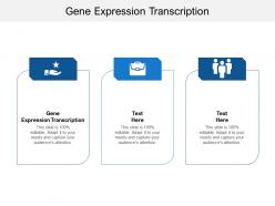 Gene expression transcription ppt powerpoint presentation slides grid cpb