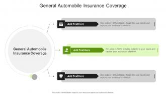 General Automobile Insurance Coverage In Powerpoint And Google Slides Cpb