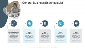 General Business Expenses List In Powerpoint And Google Slides Cpb