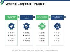 General corporate matters ppt samples