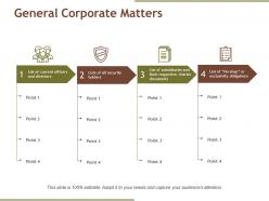 General corporate matters presentation background images