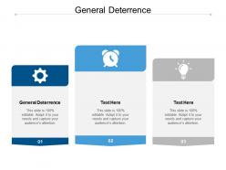 General deterrence ppt powerpoint presentation infographics objects cpb