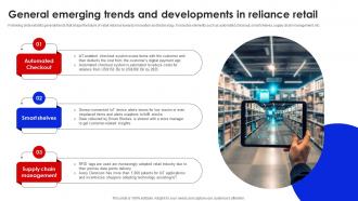 General Emerging Trends And Developments In Reliance Retail FIO SS