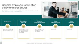 General Employee Termination Policy And Procedures Company Policies And Procedures Manual