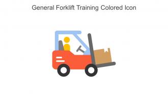 General Forklift Training Colored Icon In Powerpoint Pptx Png And Editable Eps Format