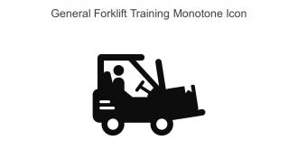 General Forklift Training Monotone Icon In Powerpoint Pptx Png And Editable Eps Format