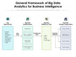 General framework of big data analytics for business intelligence