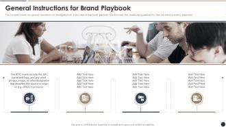 General Instructions For Brand Playbook Ppt Clipart