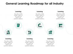 General learning roadmap for all industry agenda ppt powerpoint presentation file