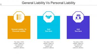 General Liability Vs Personal Liability Ppt Powerpoint Presentation Professional Cpb
