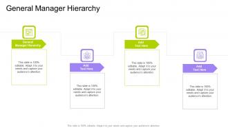 General Manager Hierarchy In Powerpoint And Google Slides Cpb