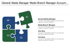 General media manager media branch manager account department