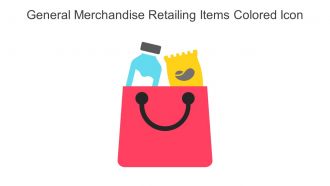 General Merchandise Retailing Items Colored Icon In Powerpoint Pptx Png And Editable Eps Format