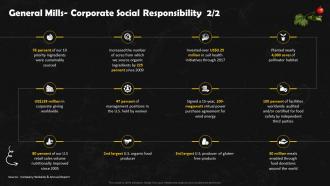 General Mills Corporate Social Responsibility Frozen Foods Detailed Industry Report Part 2 Designed Pre-designed