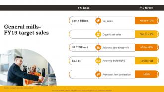 General Mills Fy19 Target Sales RTE Food Industry Report
