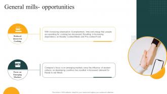 General Mills Opportunities Convenience Food Industry Report Ppt Slides