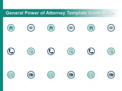 General power of attorney template icons slide ppt powerpoint presentation portfolio