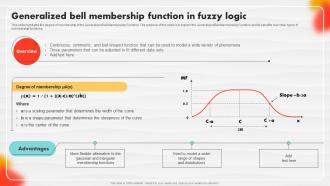 Generalized Bell Membership Function In Fuzzy Logic Soft Computing