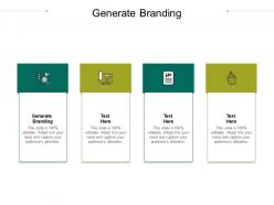 Generate branding ppt powerpoint presentation visual aids cpb