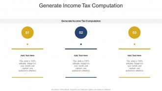 Generate Income Tax Computation In Powerpoint And Google Slides Cpb