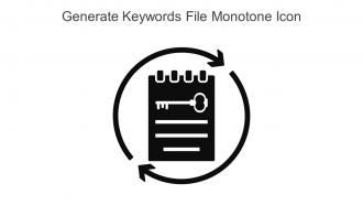 Generate Keywords File Monotone Icon In Powerpoint Pptx Png And Editable Eps Format