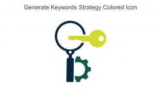 Generate Keywords Strategy Colored Icon In Powerpoint Pptx Png And Editable Eps Format