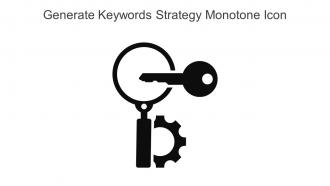 Generate Keywords Strategy Monotone Icon In Powerpoint Pptx Png And Editable Eps Format