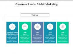 Generate leads e mail marketing ppt powerpoint presentation ideas file formats cpb