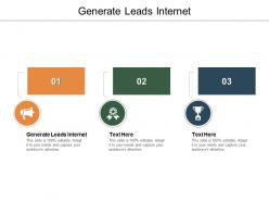 Generate leads internet ppt powerpoint presentation infographics clipart images cpb