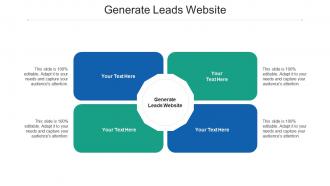 Generate leads website ppt powerpoint presentation visual aids deck cpb