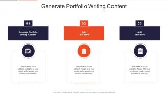 Generate Portfolio Writing Content In Powerpoint And Google Slides Cpb