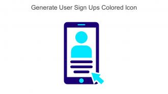 Generate User Sign Ups Colored Icon In Powerpoint Pptx Png And Editable Eps Format