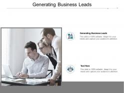 Generating business leads ppt powerpoint presentation icon files cpb