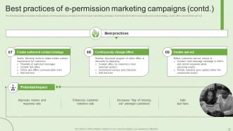 Generating Customer Information Through Permission Based Marketing Campaigns MKT CD V Impressive Slides