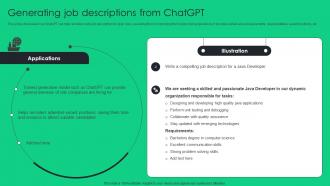 Generating Job Descriptions From ChatGPT Unlocking Potential Of Recruitment ChatGPT SS V