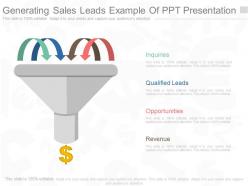Generating sales leads example of ppt presentation